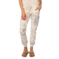 thumbnail image 2 of Womens Casual Tie Dye Pants with Pockets, Aqua Bloom, Size: M, Exist, 2 of 2