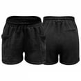 thumbnail image 4 of Girl Shorts Loose Fit Black Shorts Elastic Boys Uniform Pants 6-7 Years, 4 of 4