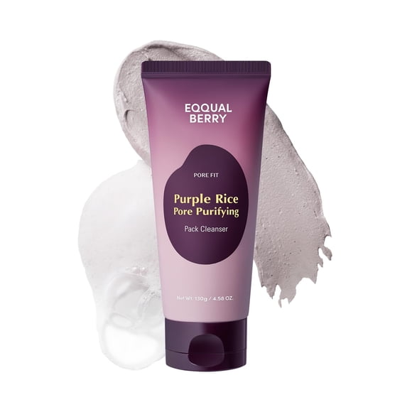 Mascarilla Tratante para la Piel EQQUALBERRY Arroz Morado Purificante de Poros 130g