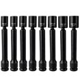 thumbnail image 1 of Mistaha 8-Piece Set of 150mm Extended Universal PV Socket Wrench Kit for Solar Panel Installation - Black Chrome-Vanadium Alloy Steel - Fits Electric Drills/Wrenches - Sizes 12mm to 19mm - 1/2", 1 of 6