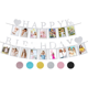 thumbnail image 4 of Banderas colgantes para fotos de cumpleaños de 16 años con hilo, decoración en oro rosa, plata y negro, suministros para fiestas, 4 of 5
