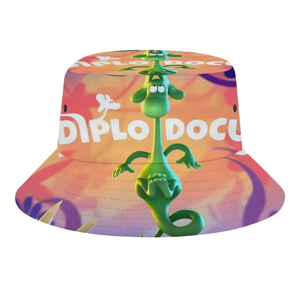 Diplodocus Sombrero bucket para adultos, gorra de protección solar, sombrero de pescador plegable para viajes al aire libre, pesca y actividades de verano