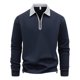 thumbnail image 1 of Kalauyu Mens Long Sleeve Shirts Fashion Color Block Zipper T Shirts, 1 of 8