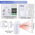 thumbnail image 3 of Motion Sensor Alarm System, Wireless Home Security Driveway Alarm Indoor, Motion Detector Alert with 2 Sensor and 1 Receiver -38 Chime Tunes 2025, 3 of 5