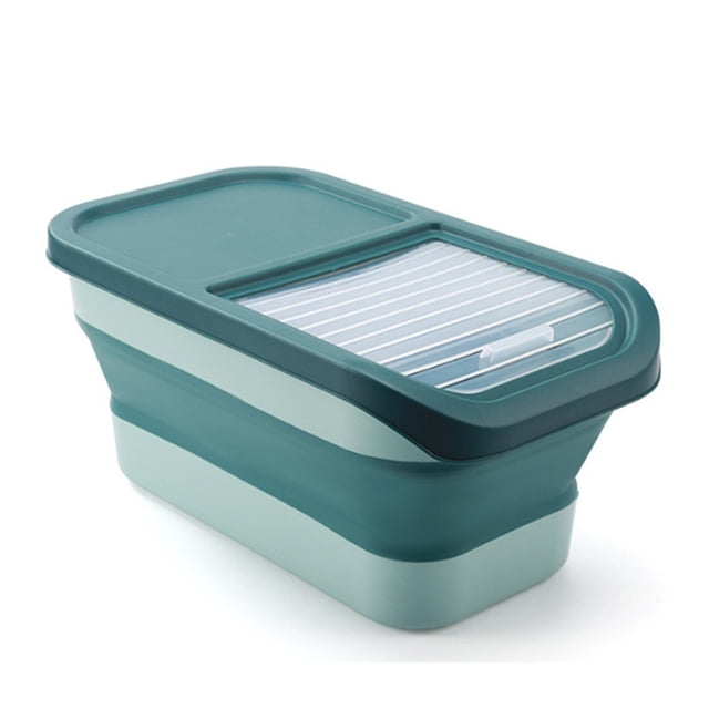 Yingyy ABS Foldable And Dog Food Grains Foldable Dust-Proof Dog container with Box Included With Lid And Sealing Rice Box Moisture Lid