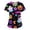 Multicolor(Pumpkin Ghost), variant on Halloween Scrub Tops Women V Neck Plus Size Scrub Shirts Pumpkin Black Cat Nurse Stretchy Holiday Short Sleeve Loose Fit Uniform Workwear With Pockets White M