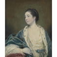 thumbnail image 2 of Sir Joshua Reynolds 12x14 Black Ornate Wood Framed Double Matted Museum Art Print Titled: Portrait of a Woman, 2 of 5