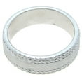 thumbnail image 3 of 925 Sterling Silver Men Wedding Band & Wedding Ring Makes Great Anniversary Gifts for Men, 3 of 5