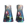 thumbnail image 3 of Vsdgher Pond Cute Axolotl Print Summer Dresses for Women Casual U Neck Beach Dress Sleeveless Tank Loose Sundress with Pocket -XX-Large, 3 of 7
