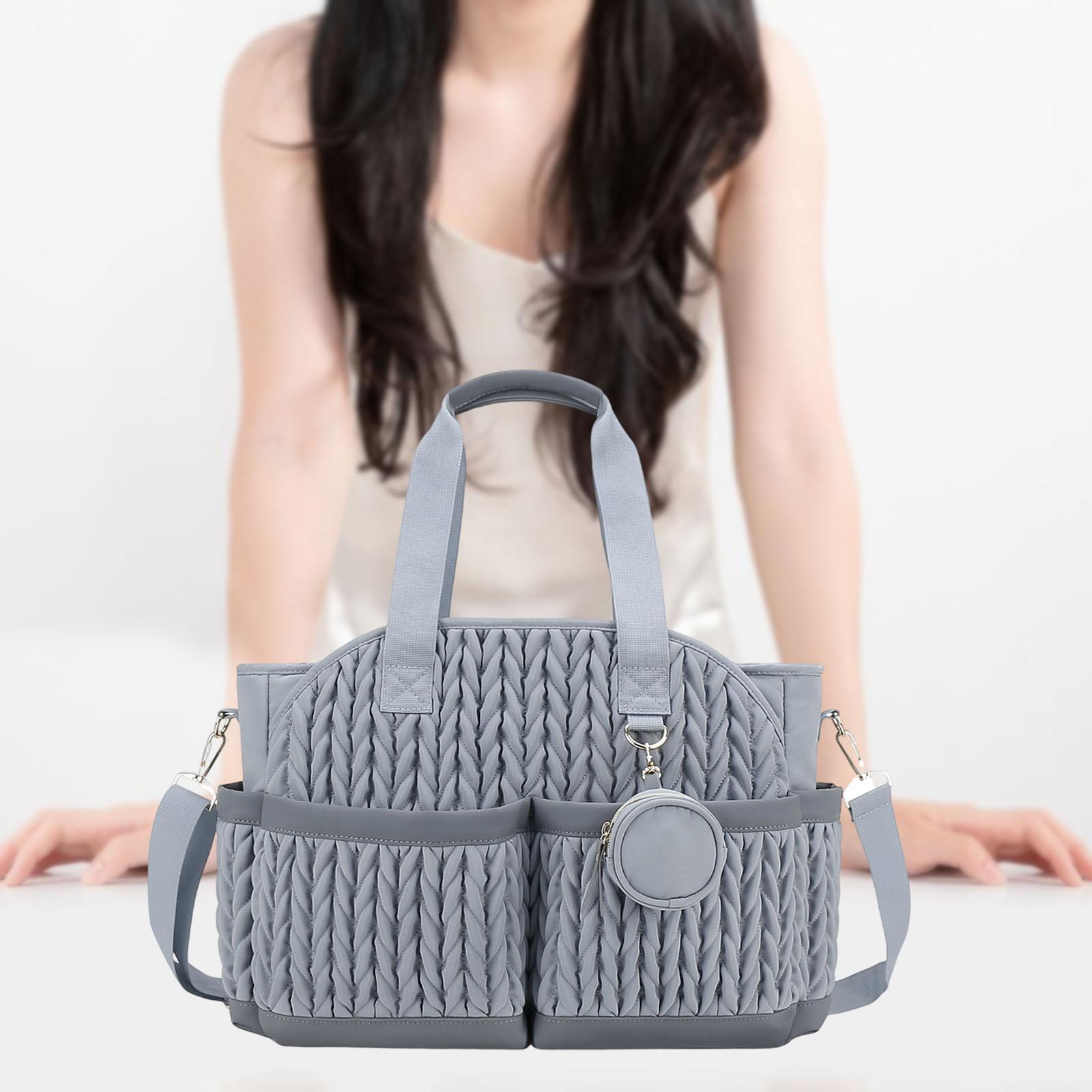 Diaper Bag Tote Baby Changing Bag Versatile Storage Large Capacity for Mom Dad Travel Picnic
