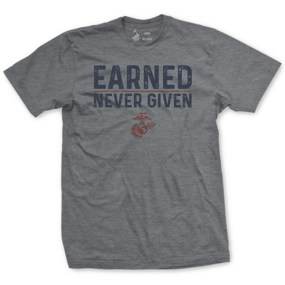Leatherneck For Life Earned Never Given Vintage T-Shirt