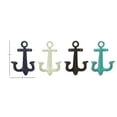thumbnail image 4 of DecMode 5"W, 9"H Multi Colored Metal Single Hanger Anchor Wall Hook, 4-Pieces, 4 of 14