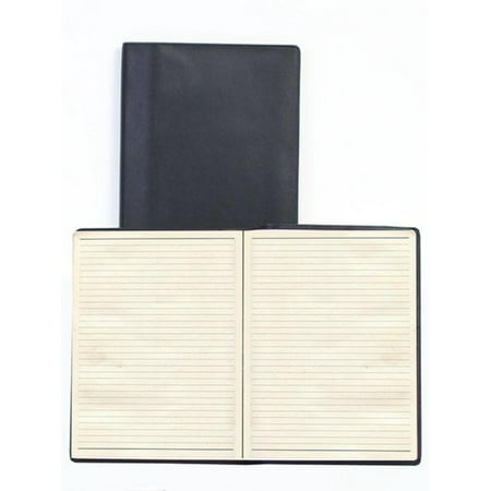 Scully Leather Soft Plonge Ruled Journal Black