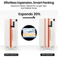 thumbnail image 2 of New York Xpress 20" Carry on Luggage,PC Hardside Expandable Suitcase with Silent Wheels & Aluminum Wide Handle,TSA-Approved, Beige - LP13803, 2 of 11