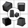 thumbnail image 3 of 4 elevadores de muebles de 3 pulgadas, ajustables, para silla, sofá, patas resistentes, elevadores de cama, color negro, 3 of 5