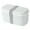 Beige, variant on 2 Layer Bento Lunch Box with Compartments, Heat Resistant Leakproof Sushi Dessert Food Container with Chopsticks