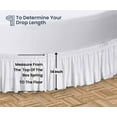 thumbnail image 5 of SGI Bedding Round Bed Skirt |Wrap Around Microfiber Bed Skirt | Fade Resistant, Wrinkle Free, Anti-static, Decorative, Extra Storage Space, Clutter-Free | 80" Diameter / 14" Drop, White, 5 of 8