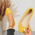 thumbnail image 5 of Yellow Ladies Casual Shoes Breathable Upper Shallow Mouth Round Toe For Fashion And Leisure, 5 of 8