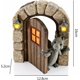thumbnail image 2 of Estatua de jardín, adornos de resina de dinosaurio para jardín, escultura de dragón meditado, estatua de arte de pared, figura de jardín, decoración de jardín interior y exterior, 2 of 5