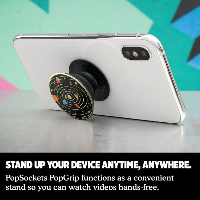  PopSockets Phone Grip with Expanding Kickstand, Black : Cell  Phones & Accessories