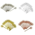 thumbnail image 5 of EHJRE 12 Piece Flower Filigree Hair Clips Hair Pins Headwear Findings Gold, 5 of 9
