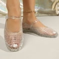 thumbnail image 6 of Willtoo Jelly Mary Ballet Flats for Women Jelly Sandals Shoes Women Beach Jellies Mary Jane Flats, 6 of 6