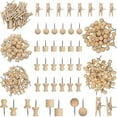 thumbnail image 1 of 230 Pieces Wooden Push Pin , Push Pins Round Head, 1 of 5
