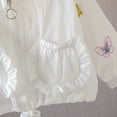thumbnail image 6 of PINQI Baby Fashion Jacket Summer Fashion New Butterfly Print Long Sleeve Hooded Zipper Girls' 𝑆𝑢𝑛𝑠𝑐𝑟𝑒𝑒𝑛 Coat Sun 𝐏𝚛𝚘tection Outwear with Pockets, 6 of 9