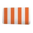thumbnail image 1 of Nantucket Rugby Stripe Orange Stripe Print Bath Mat, 1 of 5