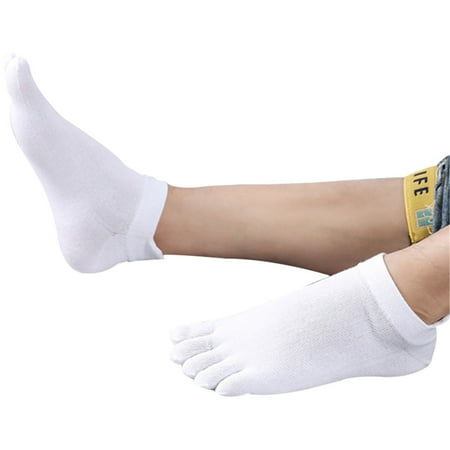 

Men s Toe Socks Safe And Soft Material For Home Living Room Black-4pcs