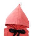 thumbnail image 4 of Sudadera con capucha para niña con pompón y manga abullonada con lazo de seda, 4 of 8