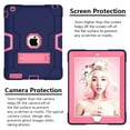 thumbnail image 5 of iPad 2 Case,iPad 3 Case,iPad 4 Case, Allytech Three Layer Shockproof Armor Defender Protective Case Cover with Kickstand for iPad 2nd Gen / iPad 3rd Gen / iPad 4th Generation (NavyBlue/Rosegold), 5 of 8