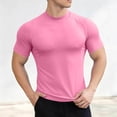 thumbnail image 2 of FRSASU Men's Short Sleeve UPF 50+ Sun Protection Shirts Quick Dry Athletic T-Shirt Hiking Running Swimming Rash Guard Pink, 2 of 6