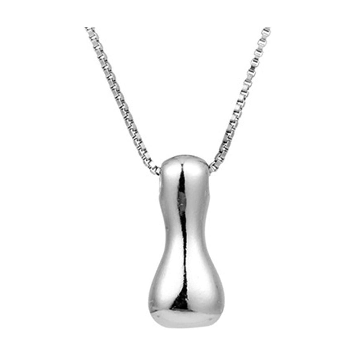 Personalized Silvery Initial Letter Necklace for Her, Electroplated Alloy Jewelry, Ideal Gift for Mom, Stylish Accessory for Any Occasion I