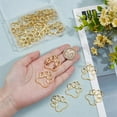 thumbnail image 3 of Open Bezels for Resin Open Bezel Charms Alloy Frame Pendants Hollow Resin Frames for Resin Jewelry Making Golden, 3 of 9