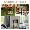 thumbnail image 4 of Gymax 30'' Firewood Rack W/4 Tool Set Kindling Holders for Indoor & Outdoor, 4 of 10