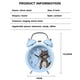 thumbnail image 2 of Reloj despertador de dibujos animados for dormitorio, mesita de noche, campana de Metal, reloj despertador pequeño, patrón de animales encantadores for niños con luz nocturna, reloj despertador, 2 of 7