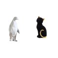 thumbnail image 1 of Escultura de pingüino,Escultura de pingüino para decoración nórdica del hogar,Figura de escritorio,Estatua de gato,linda estantería,escritorio,decoración del hogar,Figura decorativa, 1 of 8