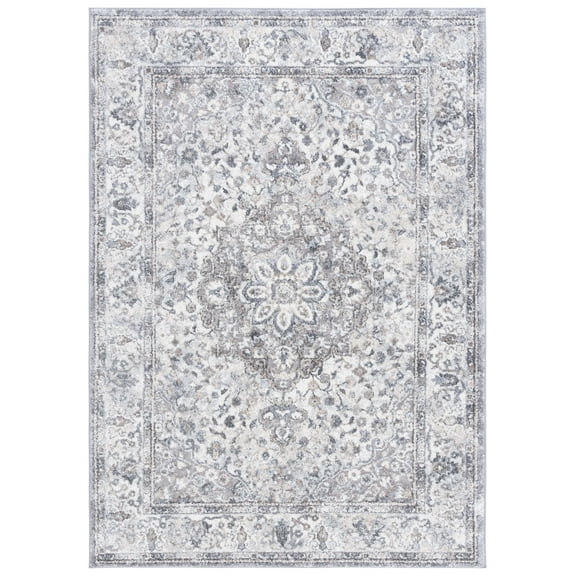 SAFAVIEH Opal Cletus Oriental Area Rug, Grey/Ivory, 5'3" x 7'6"