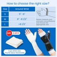 thumbnail image 6 of Velpeau Wrist Brace with Thumb Spica Support for Carpal Tunnel, Quick Wrap Hand Splint, Stabilizer for De Quervain's Tenosynovitis, Tendonitis, Arthritis, Sprain & Fracture(Right-S), 6 of 6