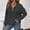 Dark Gray, variant on Women's Sweatshirt Womens Shirts Casual Zip Up Sweatshirt Striped Shirt Women Long Sleeve Tops Dark Shirt for Women Women Shirts Long Sleeve Womens Cold Gear Long Sleeve Fitted T Shirts Women Woman