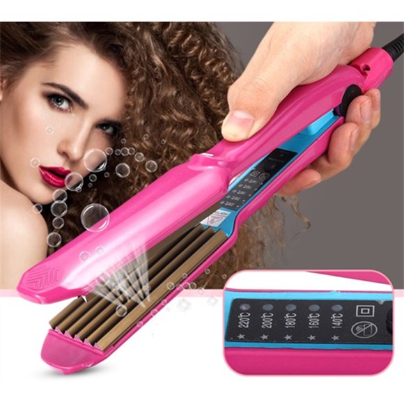 Hair Crimper in Hair Curlers