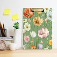 thumbnail image 6 of 12.5x9 Inch Acrylic Clipboard with Metal Clip – Single-Sided Print & Retractable Hook，Watercolor Pastel Flowers Tulips, 6 of 8