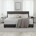 thumbnail image 3 of Willow Nailhead Trim Upholstered King Bed, Charcoal, 3 of 17
