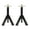 Black#004, variant on RV Adjustable Telescoping Stabilizer Jack Stand, Supports Stabilizer Jacks,16 to 30 Inches Adjustabe Height,6,000 Pound Capacity,Black Color, 2PACK,