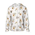 thumbnail image 1 of Balery Bees And Flowers Sudadera ligera de manga larga con capucha y protección solar UPF 50+ para hombre y mujer, ideal para pesca y running-X-Large, 1 of 7