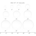 thumbnail image 2 of FixtureDisplays® 1PK Disque Rond en Plexiglas Acrylique Transparent 14 Pouces, 1/8 Pouces Épais 18822-14"-1/8", 2 of 2