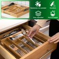 thumbnail image 4 of Organizador de Utensilios, Bandeja para Cubiertos Expandible con 8 Compartimentos, Organizador de Cubiertos para Cocina, Dormitorio, Sal&oacute;n, Vajilla, 4 of 7