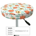 thumbnail image 4 of Round Bar Stool Seat Covers, Peach Elastic Round Chair Cover Stool Seat Slipcover Bar Stool Cushions Round Pad for 12-14 inch, 4 of 7