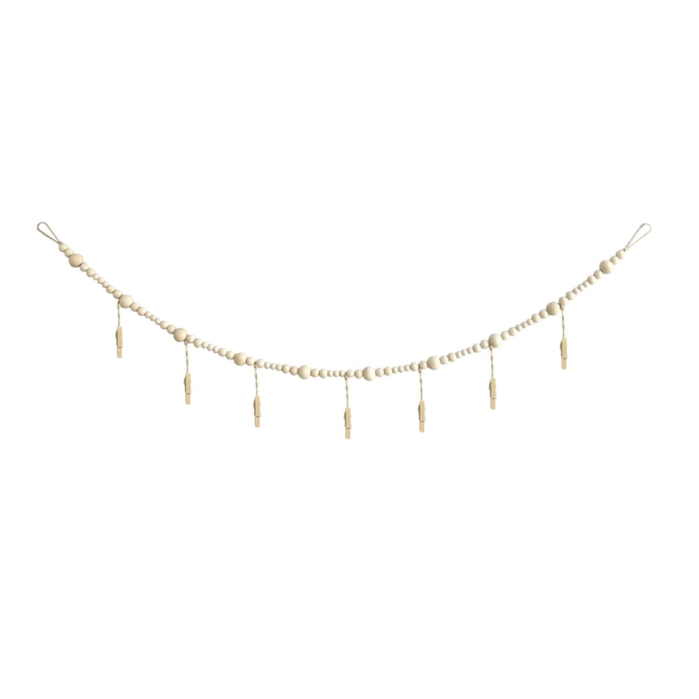 Wall Hanging Photo Display, DIY Picture Photo Frame String with 7 Clips